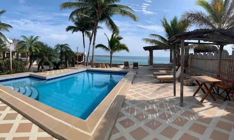 Beachfront villa in Punta Blanca