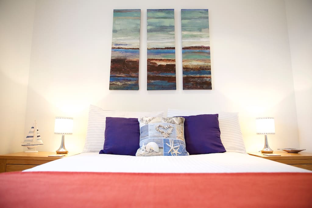 Master bedroom with en-suite and stunning sea views