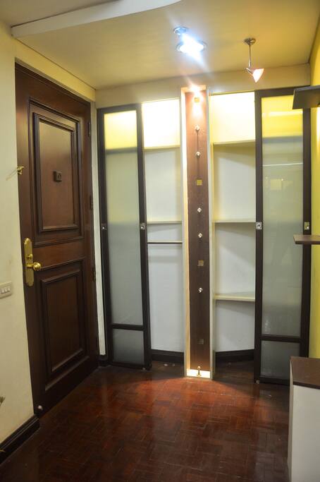 Main door and shoe rack