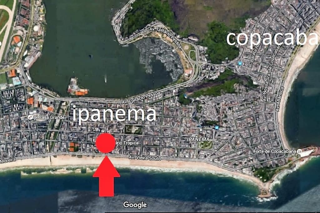 Localização / Location in Ipanema