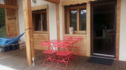 45 m2 ground floor apartment, terrace and garden