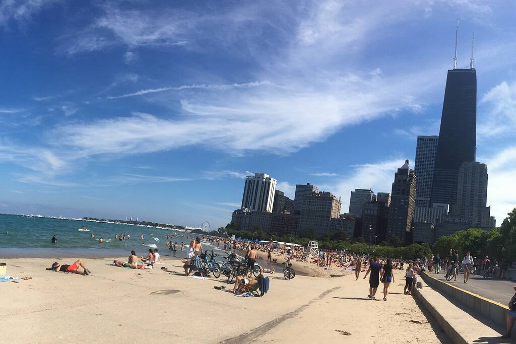 Here is a shot I took of the Oak Street beach with is literally a ten minute walk from house :)