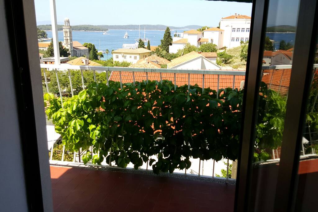 Exit to the balcony