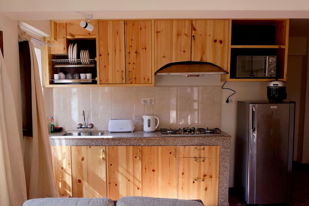 Timila's apartment kitchen