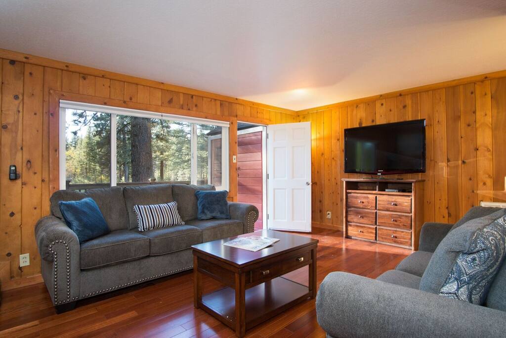 Living Room with Golf Course View
