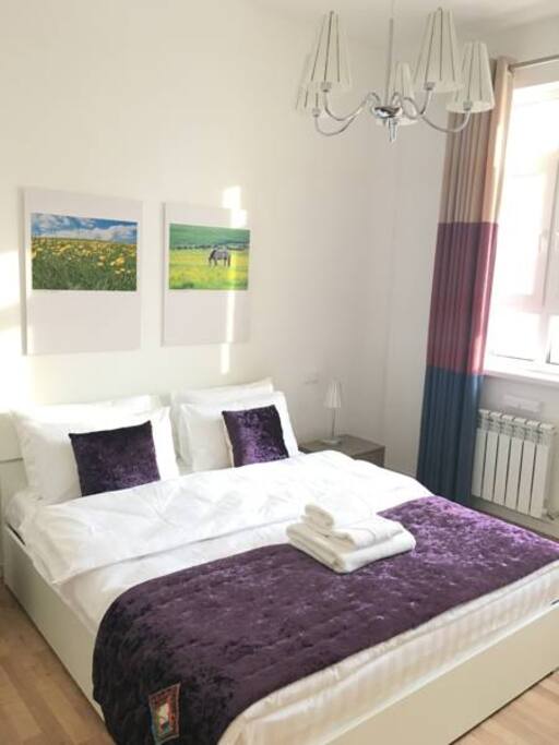 In all our bedrooms, the door closes. Orthopedic mattresses, snow-white bed, soft pillows, everything for your restful sleep
