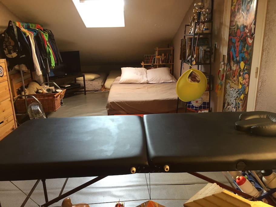 Chambre indépendante sur mezzanine