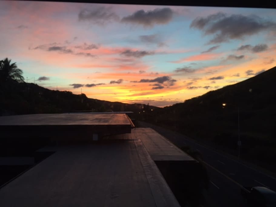 Awesome Morning View from 2nd floor, lovely hawaiian wakup call.
