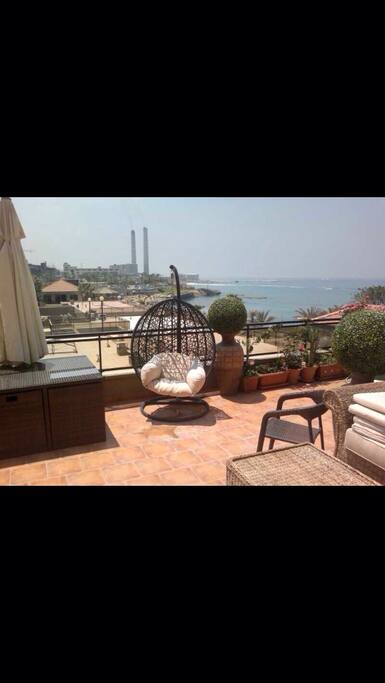 A view of the Mediterranean from the patio