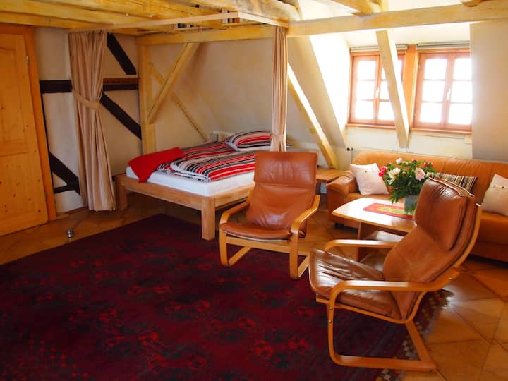 Dnevni boravak s bračnim krevetom