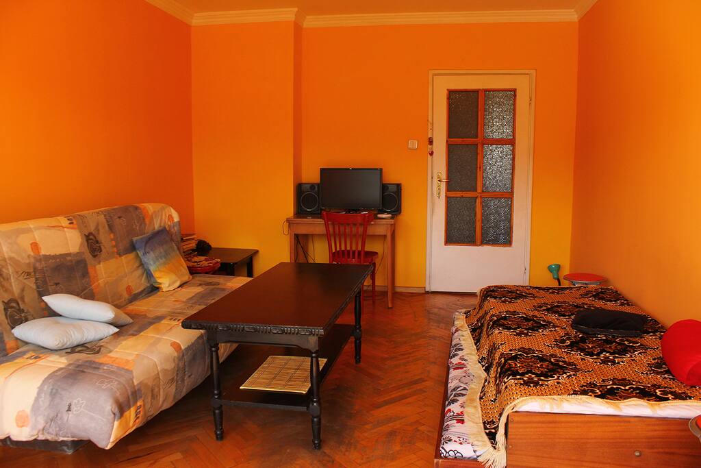 This is the living room. It has blinders.