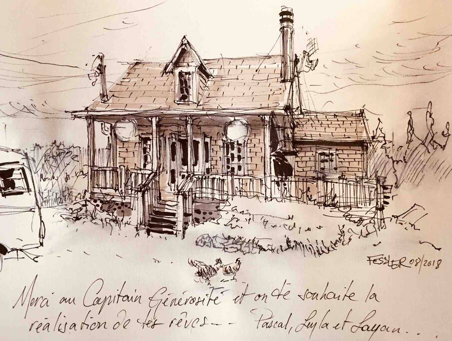 Merci à Leyla, Layan et Pascal pour ce magnifique croquis :-)