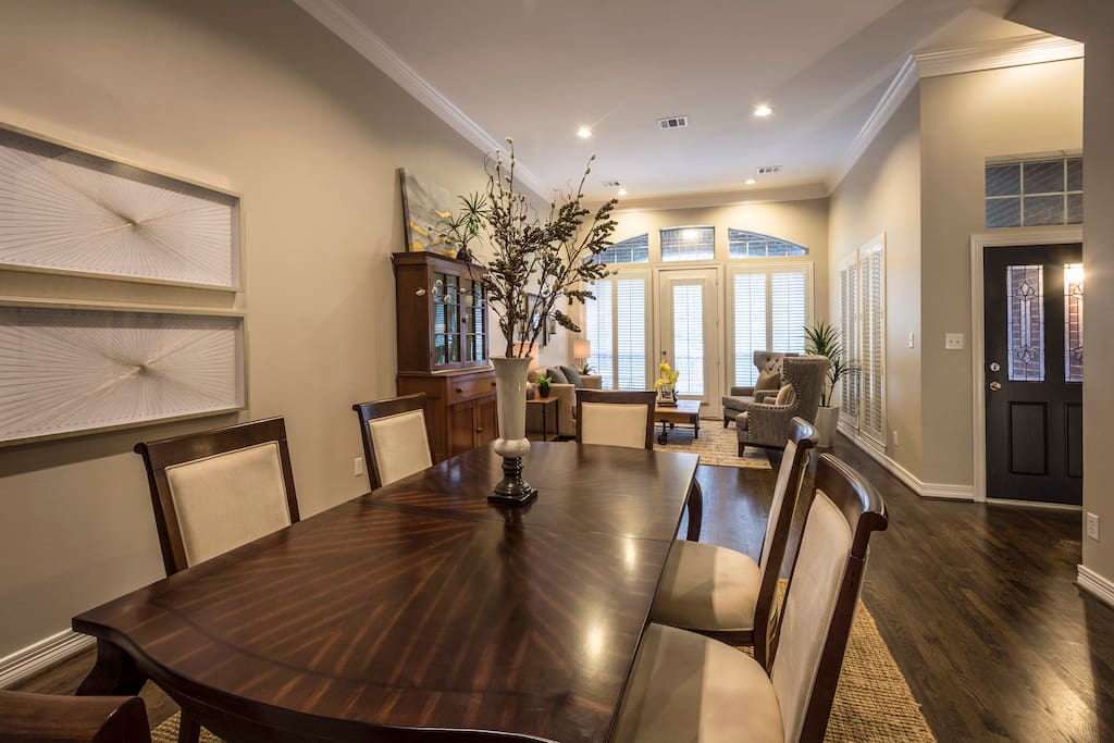 Lovely living and dining area with large balcony off the living area!