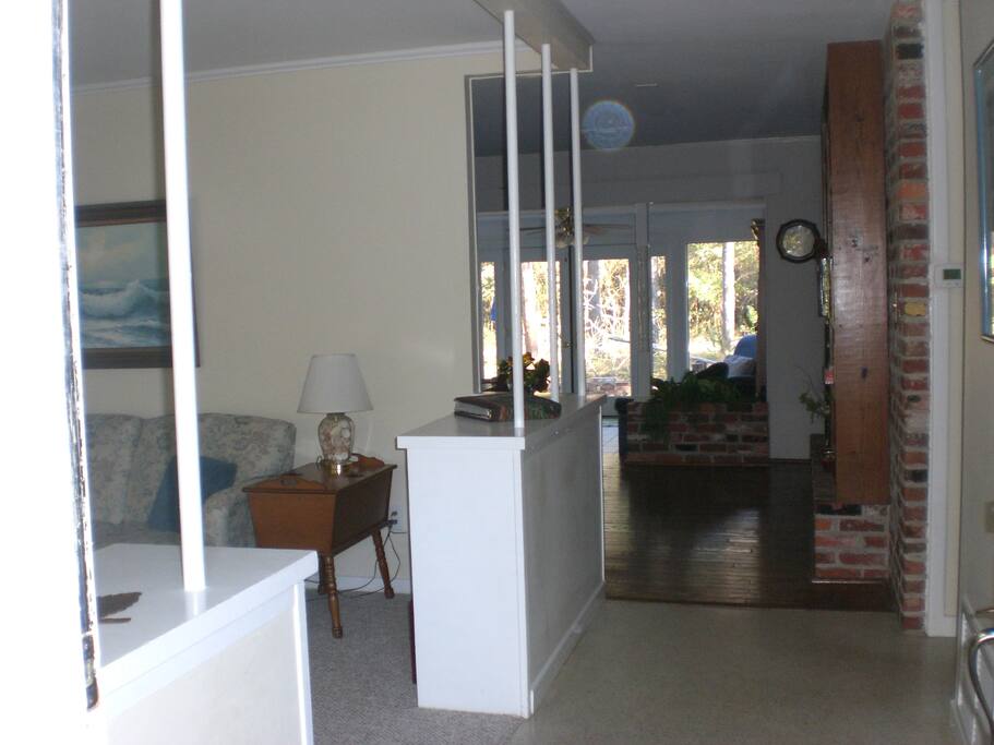 Entry. Office with sofa bed is to the left.