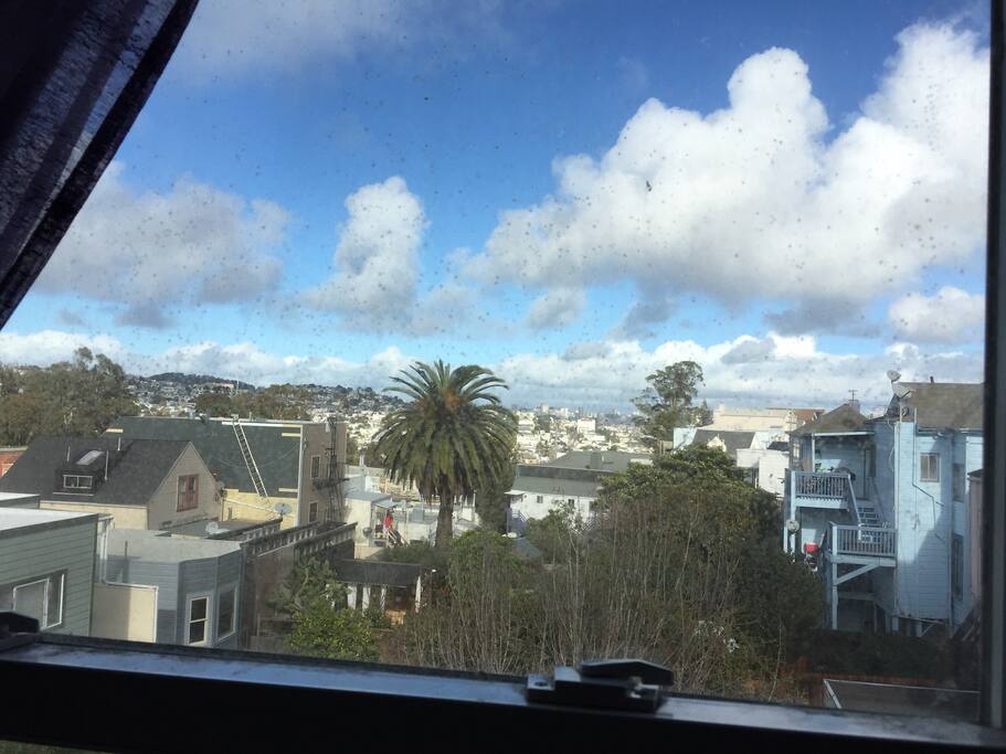 View of downtown San Francisco from north window