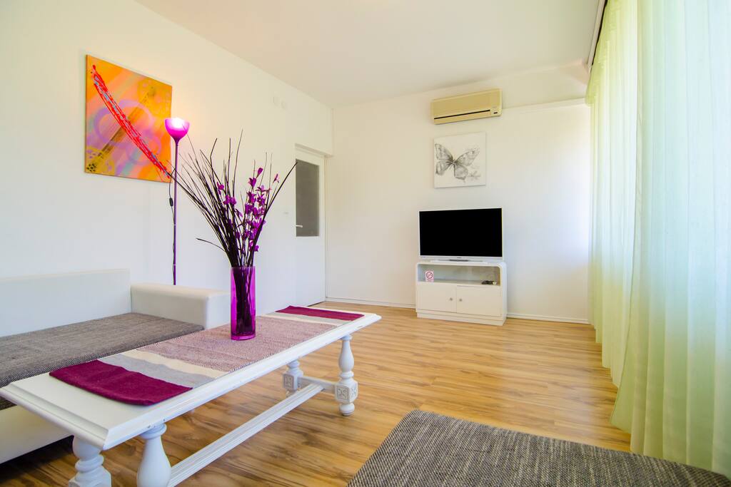 Living room with sofa bed