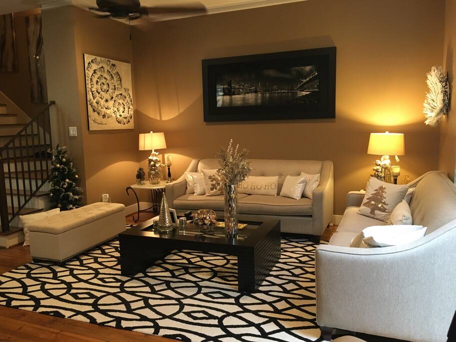 Living Room with 2 sofa/beds