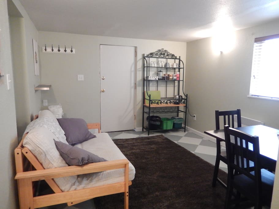 Living area with amenities.
