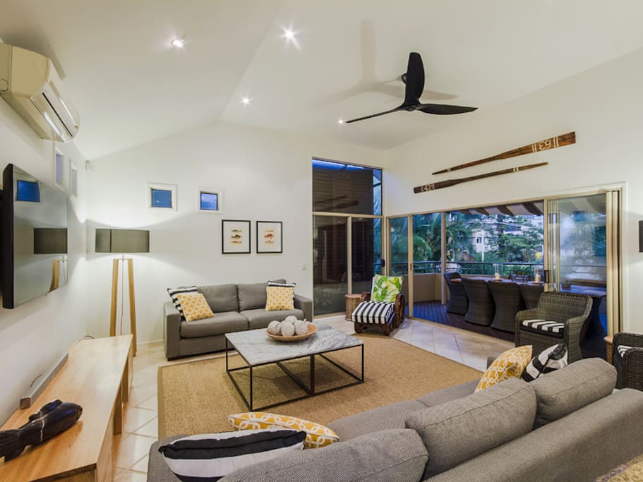 Stylish open plan living.