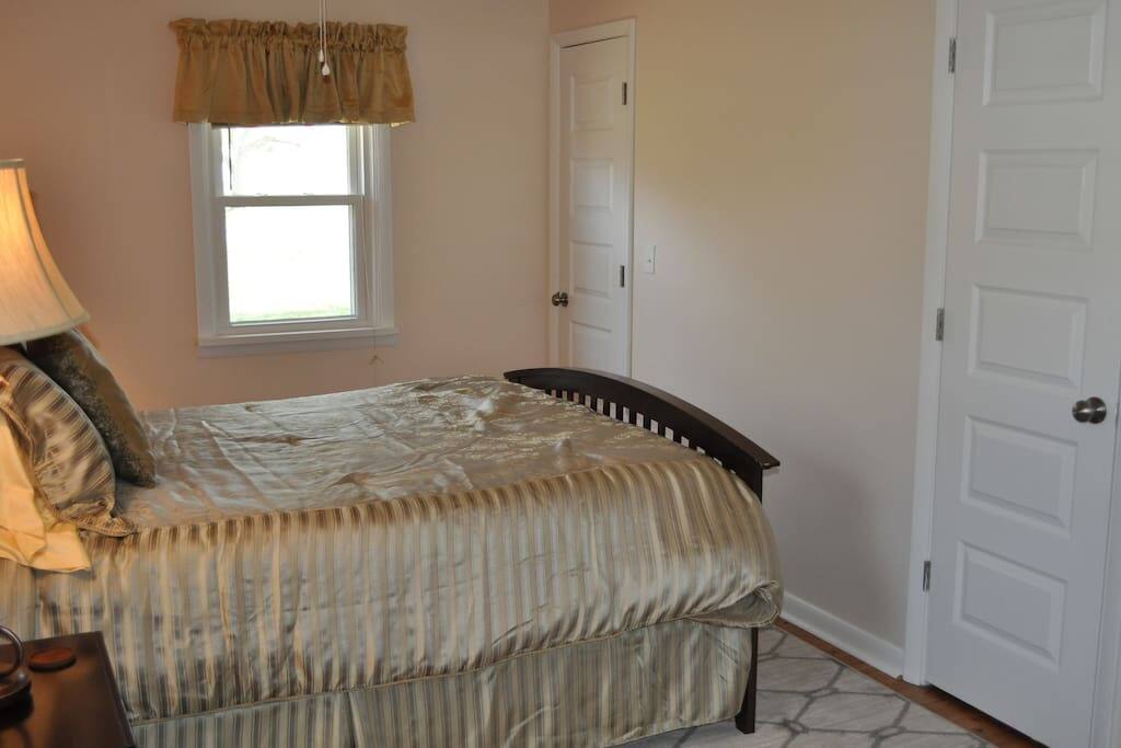 Wonderful natural light and closet storage on both sides of the room.