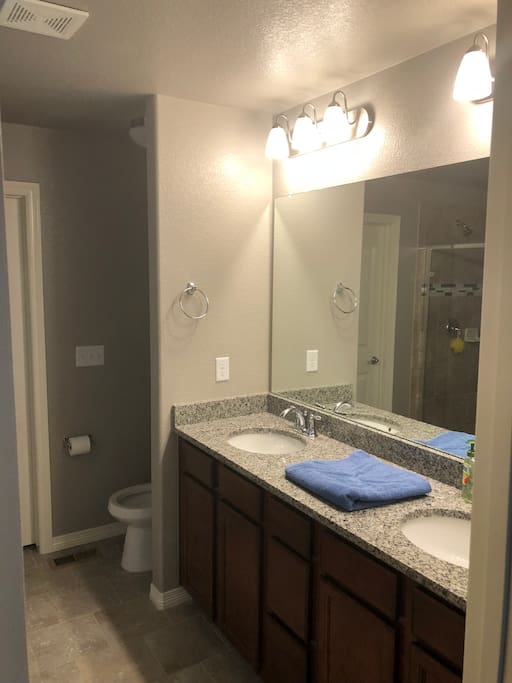Private Master Bath Dual Sink