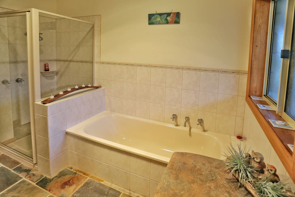 Enjoy a relaxing hot bath