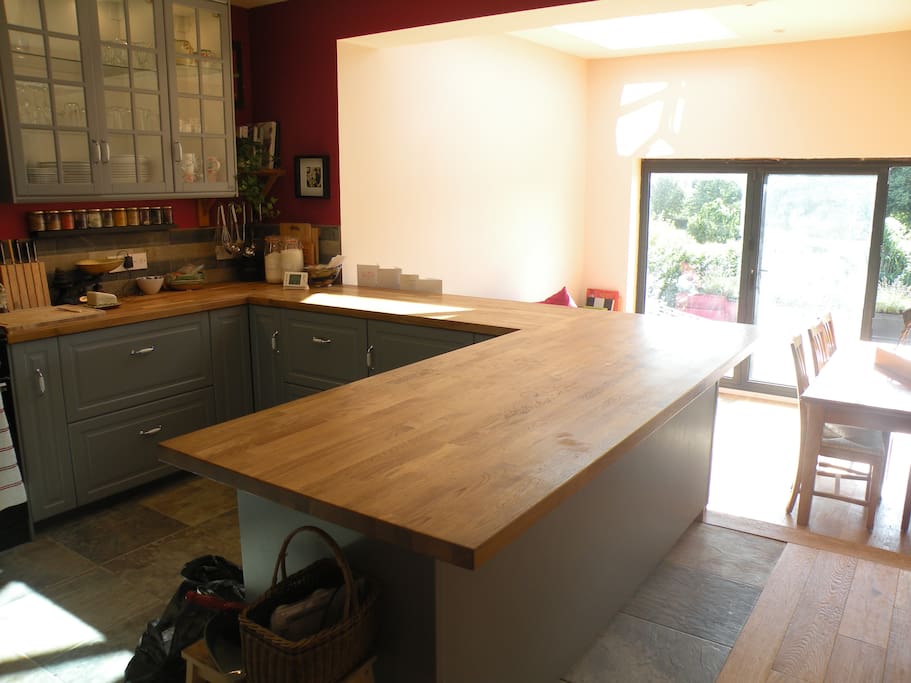 Kitchen looking towards garden