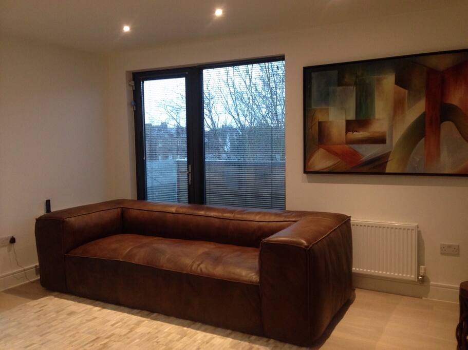 Modern 3 Seat Leather Sofa