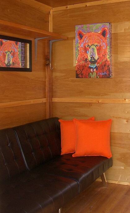 Futon for possible third person.