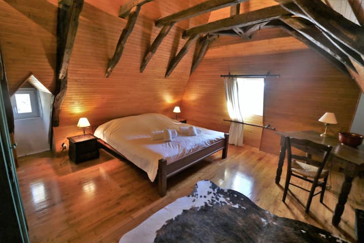 La Fermette - غرفة النوم 2 في الطابق العلوي