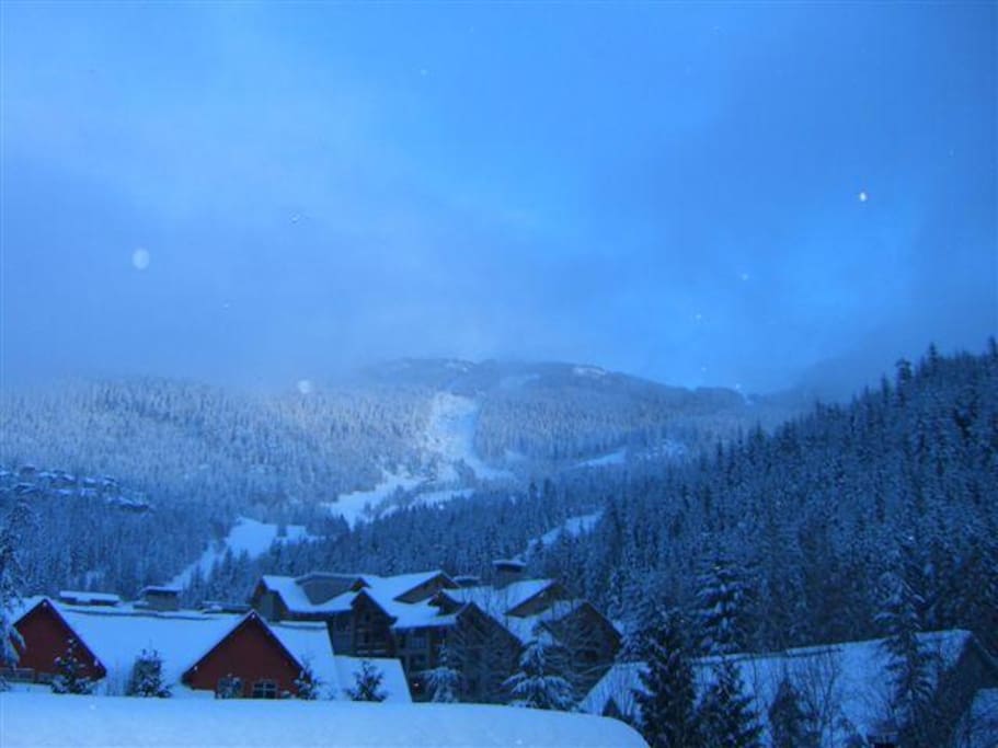 The view from our deck. Winter.