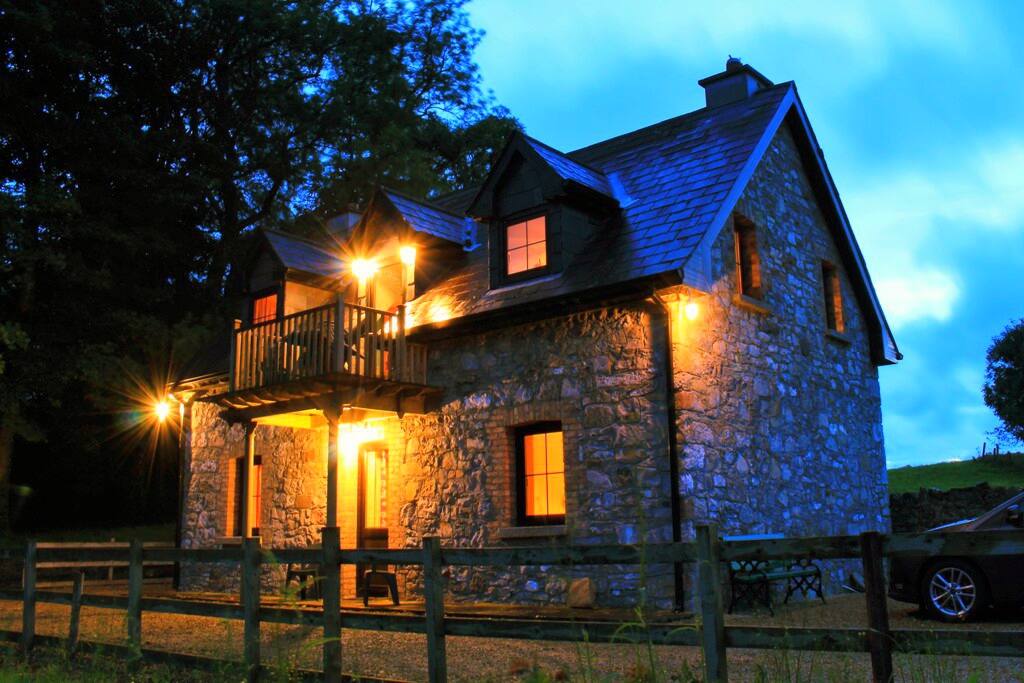 External at night