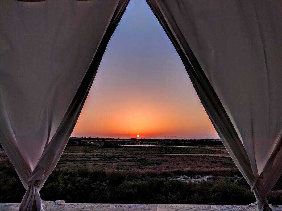 Sunset at the main terrace