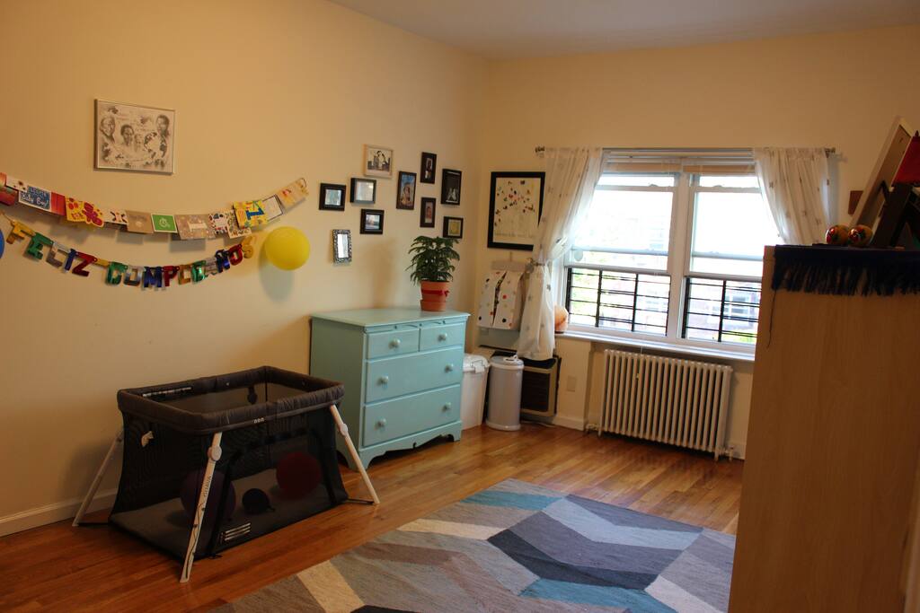 Bedroom #2: We can get a sleeper sofa for this room if our guests want. This room is large and light-filled and has blackout curtains.