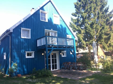 Blue swallow stable Baltic Sea resort Prerow