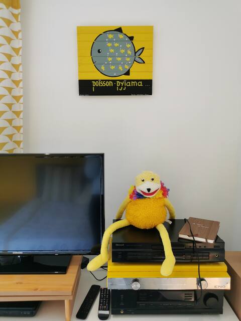 Popular Airbnb listing: Yellow Studio Île Renote GR34 in Trégastel