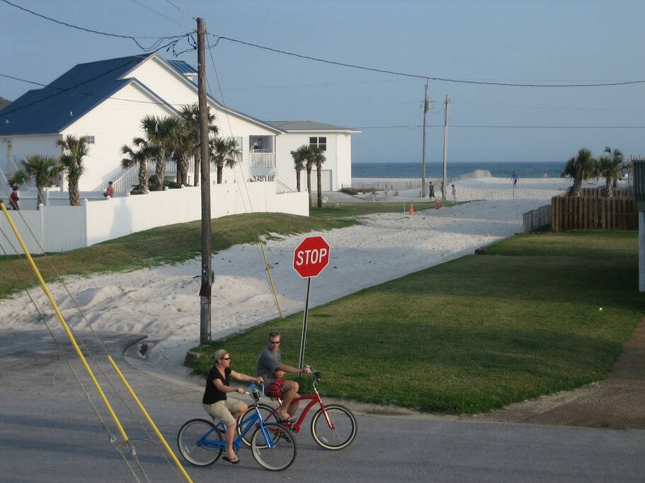 View of Gulf of Mexico from our front porch.