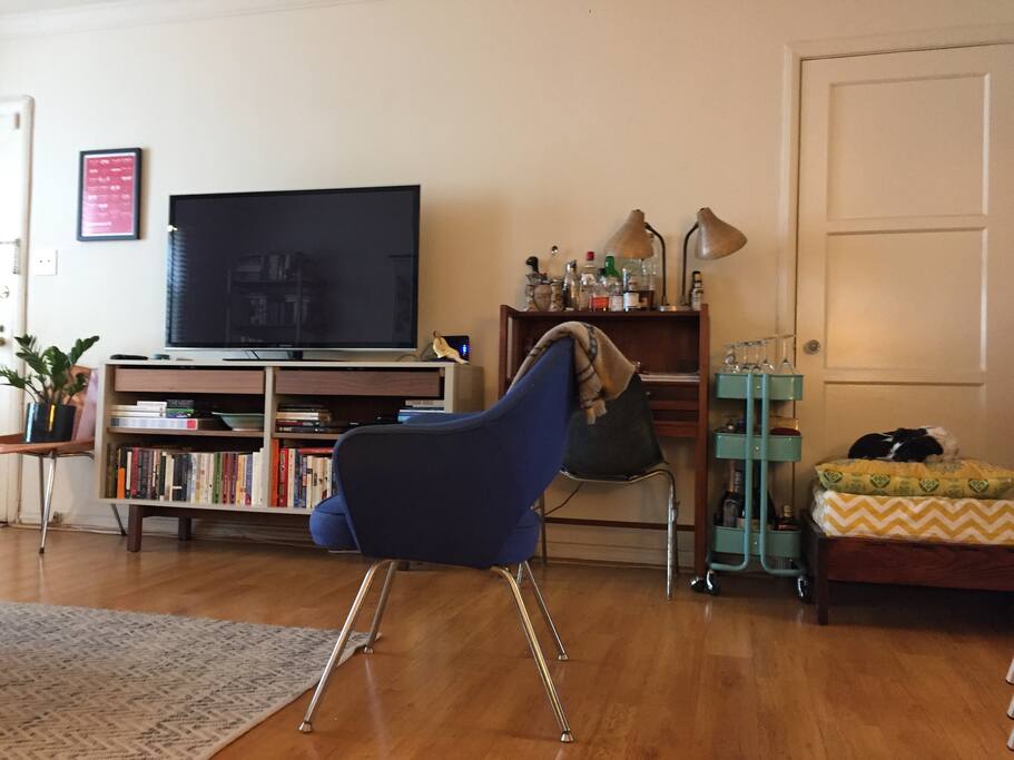 Living Room entertainment and drinking center