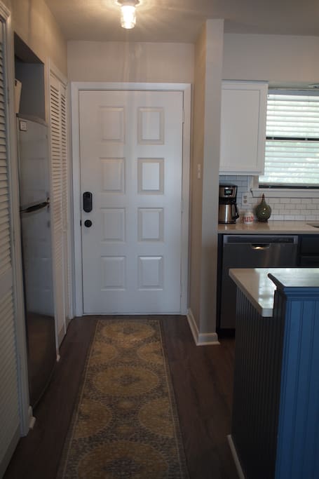 Entryway into the kitchen