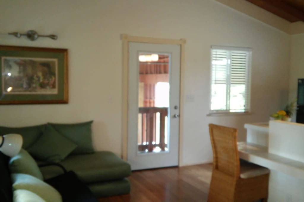 Looking at Front Entrance from Living Space.