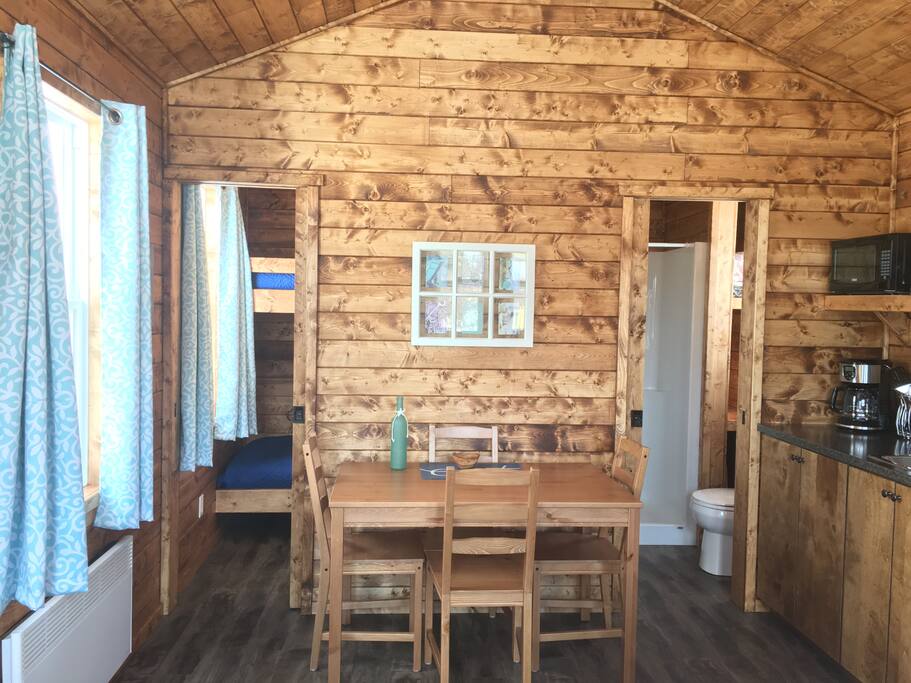 Open kitchen/living area