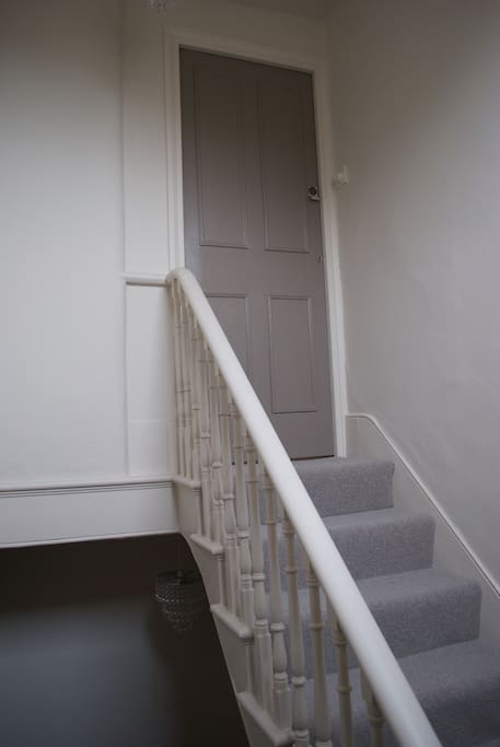 Recently redecorated entrance