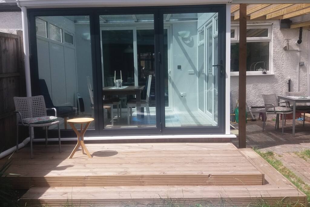 Back garden decking