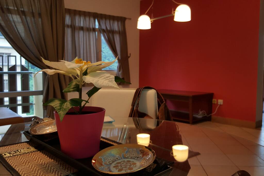 Dining and living area