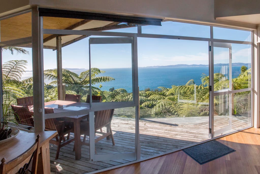 View from Lounge Dining Kitchen area