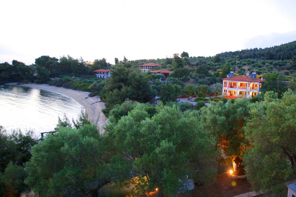Panoramic view of our Villa and Beach