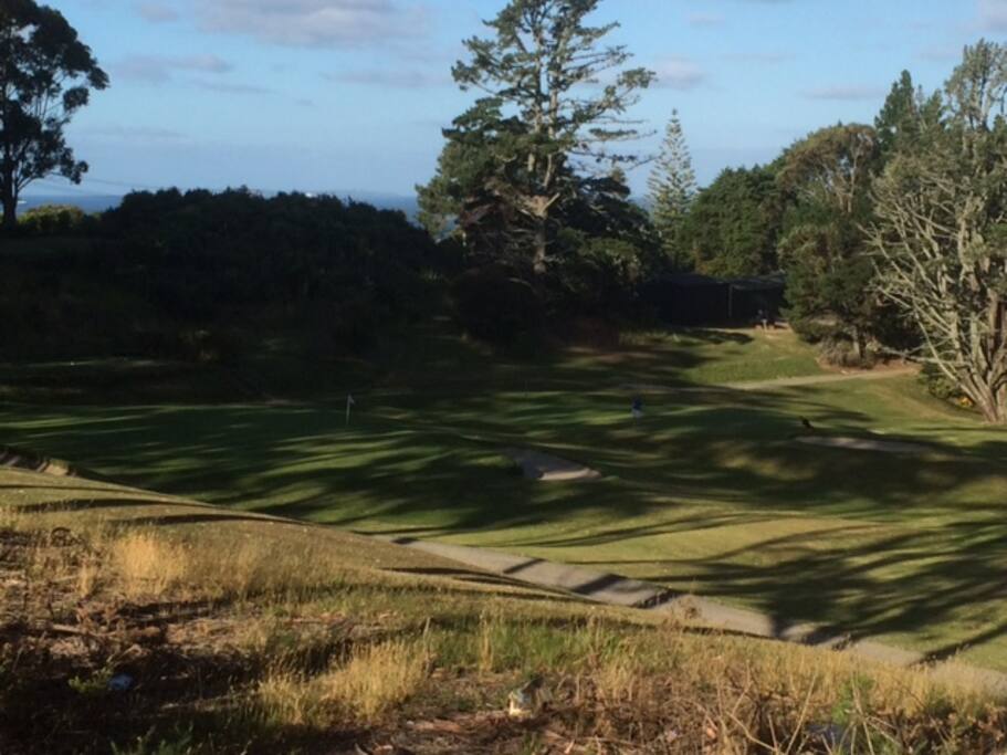 Local golf course across the road
