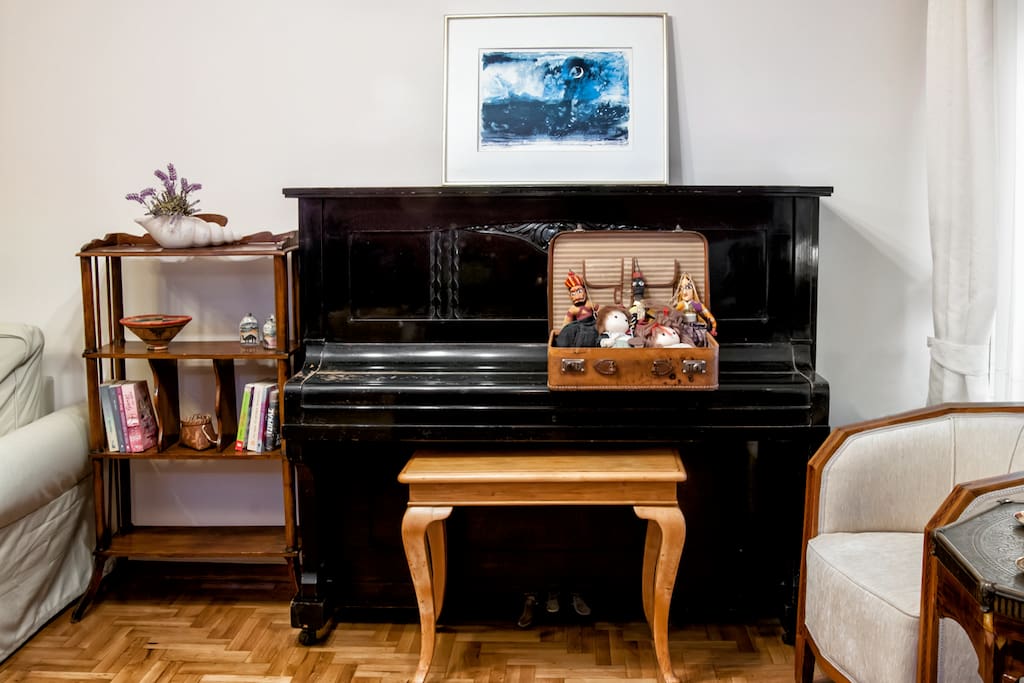 Piano in the living room