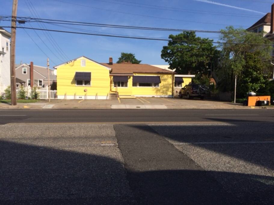 Front of property from across Pacific Avenue.