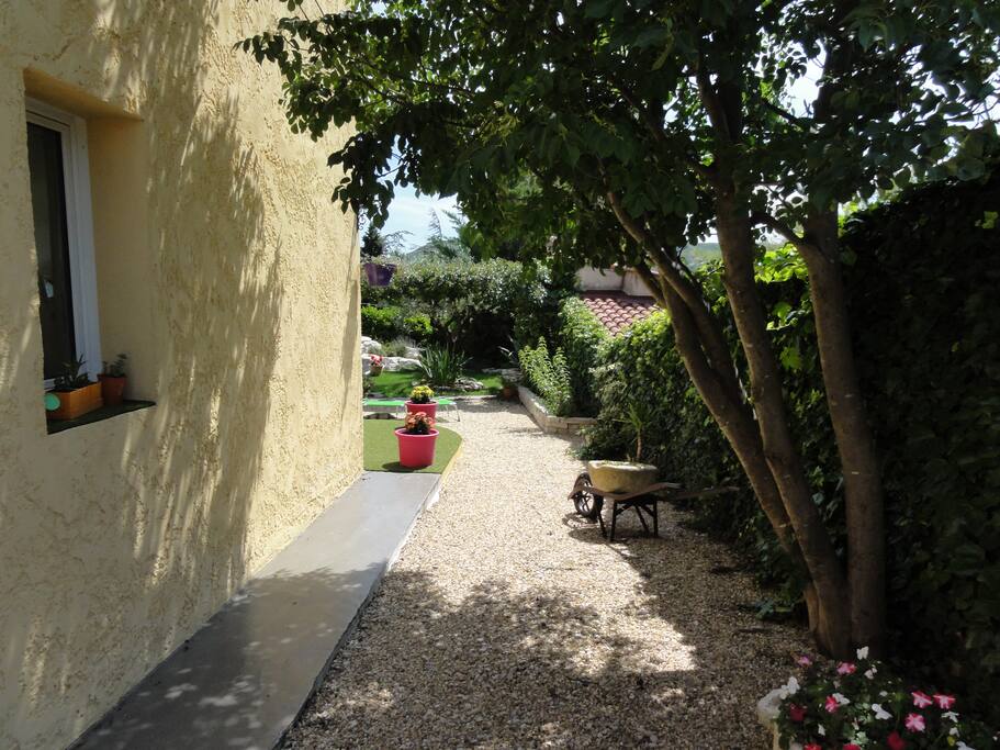 Arrivée à la maisonnette